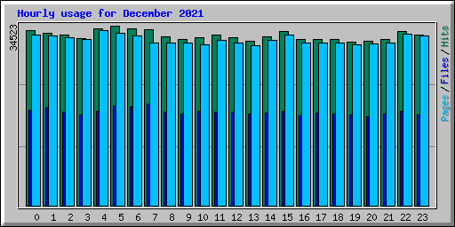 Hourly usage for December 2021