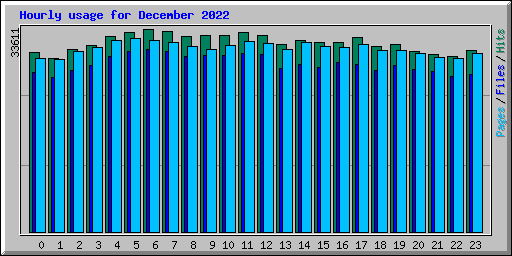 Hourly usage for December 2022